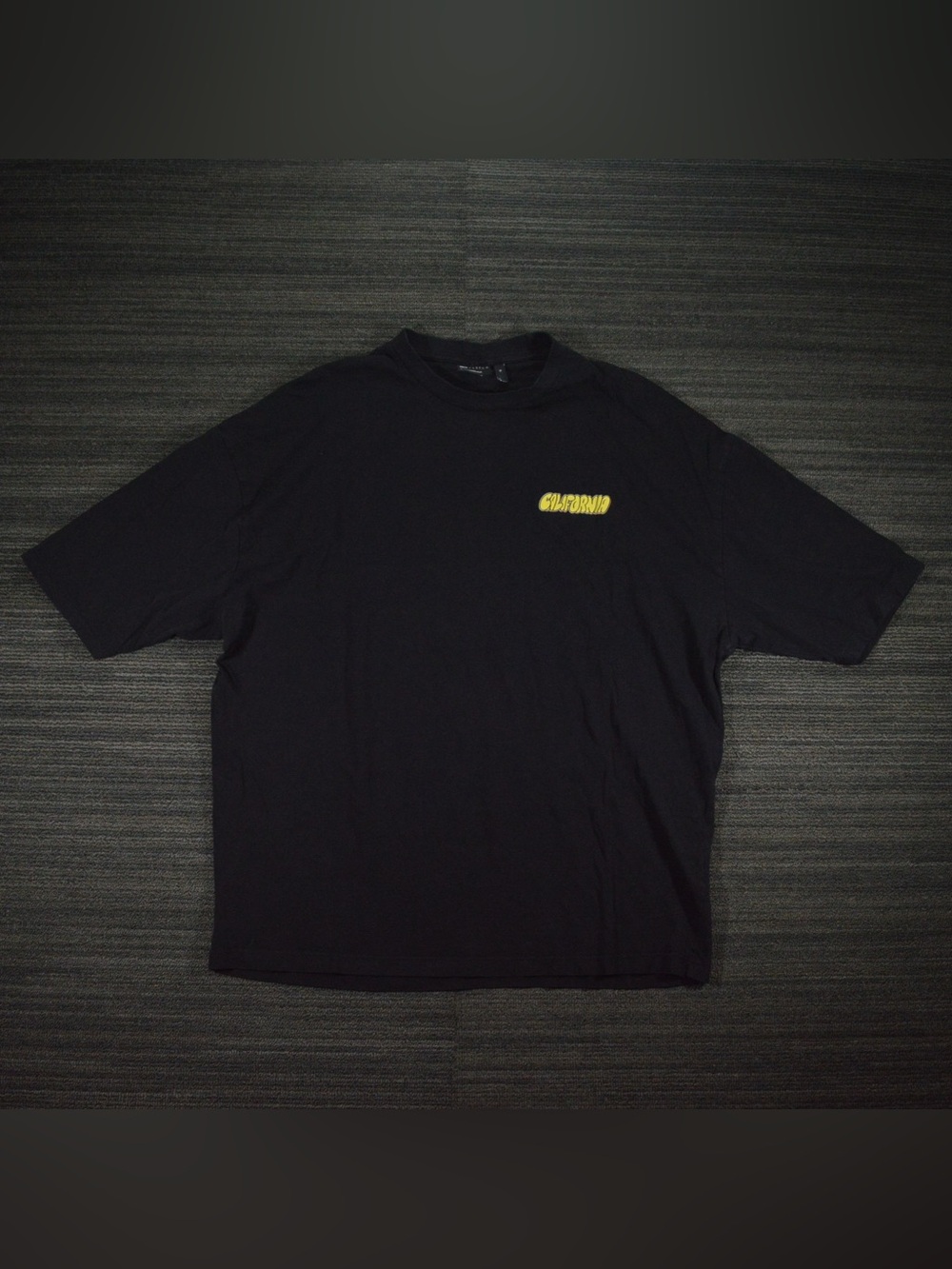 ASOS DESIGN Men’s S Black California Graphic T-Shirt